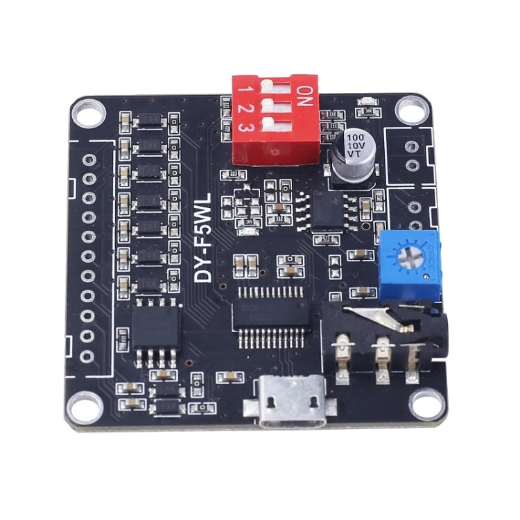 Modulo audio personalizzato con controllo della riproduzione vocale MP3 da 5 W e archiviazione da 32 M, F5WL Modulo audio personalizzato con controllo della riproduzione vocale MP3 da 5 W e archiviazione da 32 M, F5WL